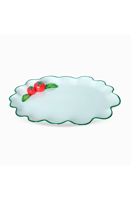 Bandeja de Tomates Oval em Porcelana 30cm