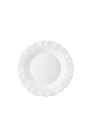 Prato de Sobremesa Opaline Plissé White