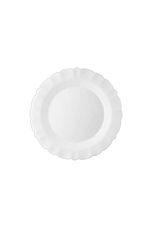 Prato Raso Opaline Plissé White