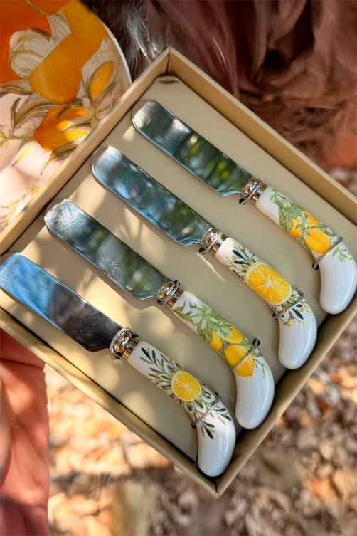 Conjunto Espátulas para Manteiga Limone 4 Peças