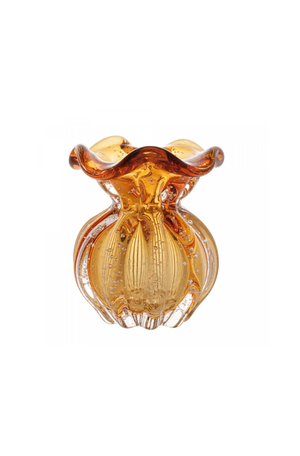 Vaso de Vidro Italy Âmbar