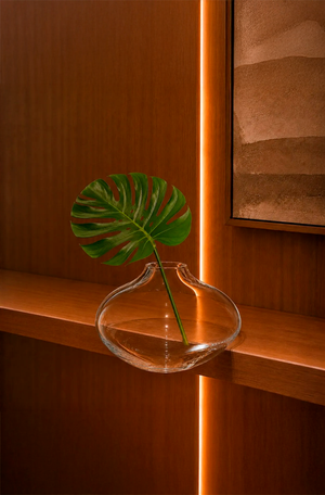 Vaso Decorativo Noema Transparente em Murano