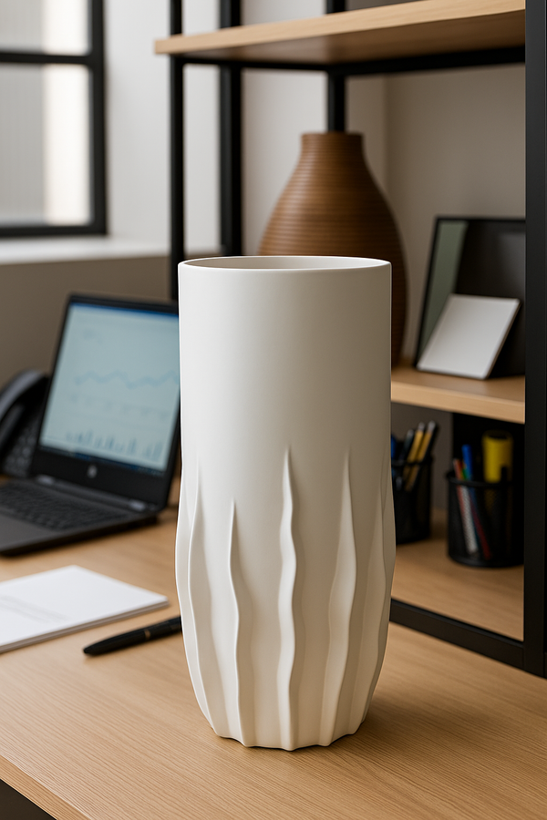 Vaso Off White Fosco de Argila