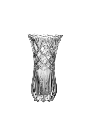 Vaso Pequeno com Relevo Quadricular Decorativo 19x10cm