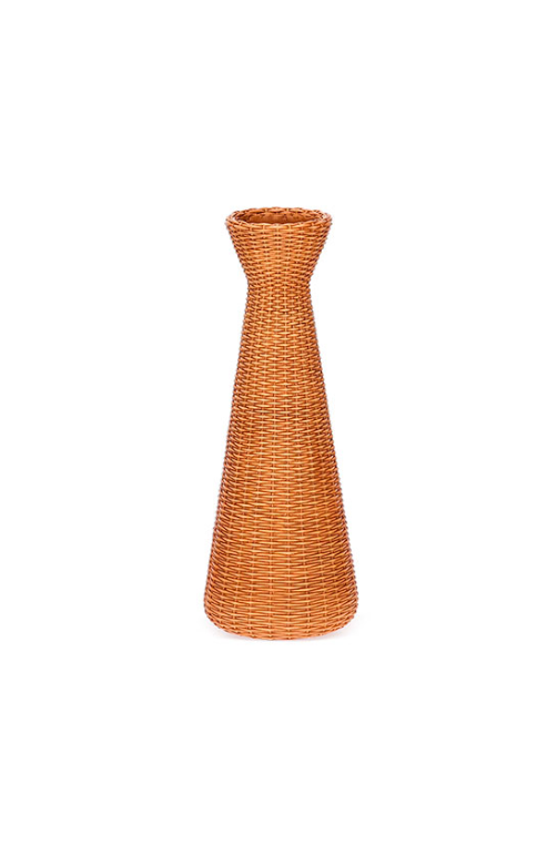 Vaso Alto Rústico Artesanal em Poliresina