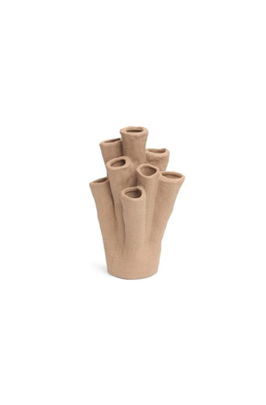 Vaso Coral Boho em Cerâmica