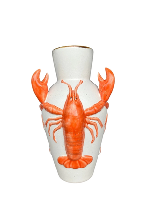 Vaso Alto de Cerâmica Lagosta