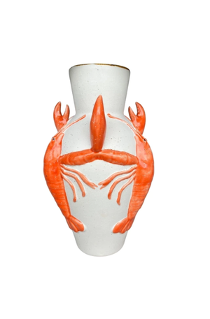 Vaso Alto de Cerâmica Lagosta