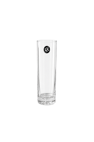 Vaso de Tubo Fino Transparente em Vidro 22cm