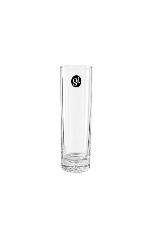 Vaso de Tubo Fino Transparente em Vidro 22cm