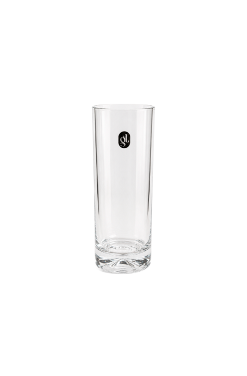 Vaso de Tubo Largo Transparente em Vidro 21cm