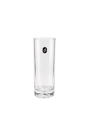 Vaso de Tubo Largo Transparente em Vidro 21cm