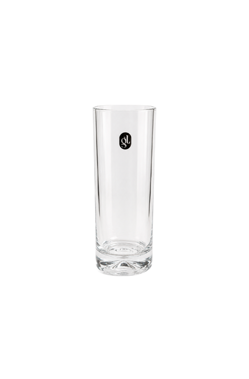 Vaso de Tubo Largo Transparente em Vidro 21cm