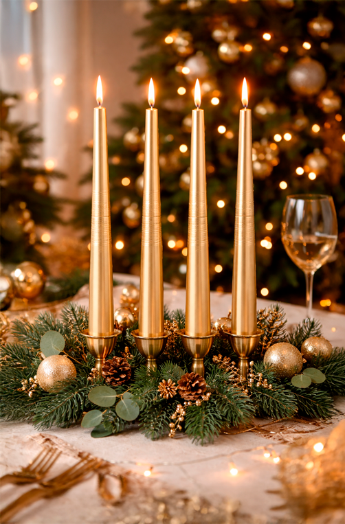 Velas Decorativas Luzes da Aurora 4 Peças