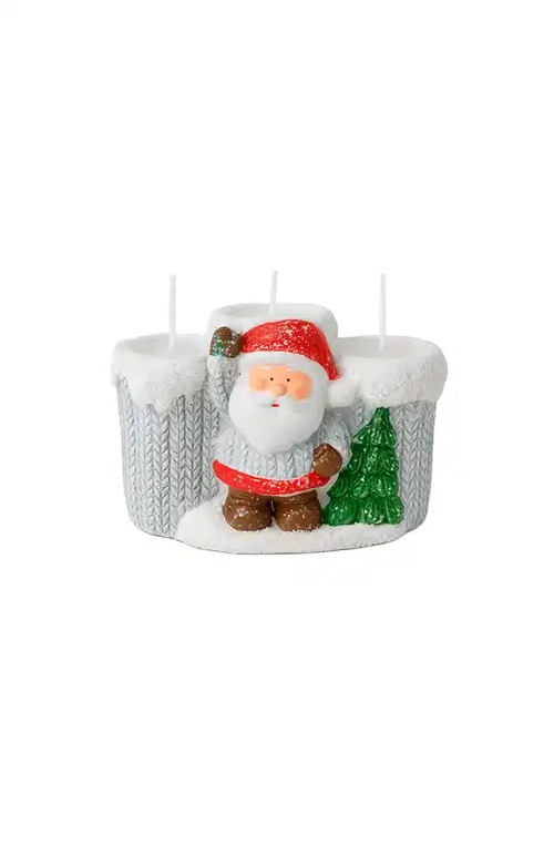 Vela Natalina Decorativa de Papai Noel
