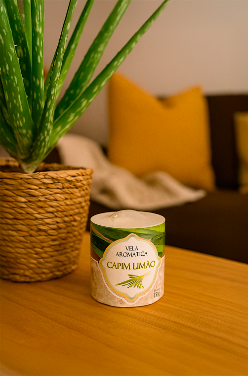 Vela Perfumada Capim Limão
