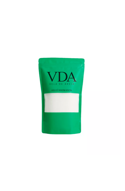 Vela de Areia Branca em Parafina Vegetal 500g