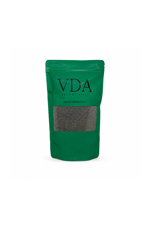 Vela de Areia Cinza em Parafina Vegetal 500g