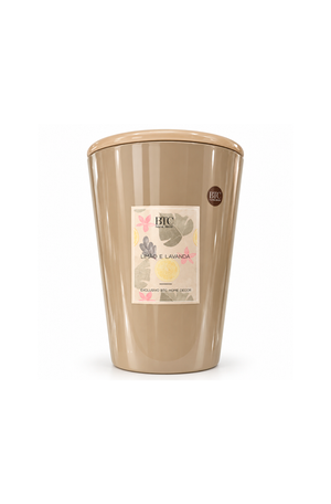 Vela Aromatizante de Limão e Lavanda com Tampa Média em Vidro 24cm