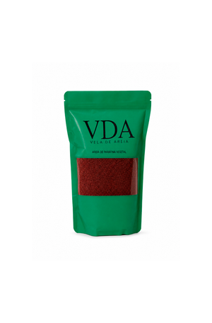 Vela de Areia Bordô em Parafina Vegetal 500g