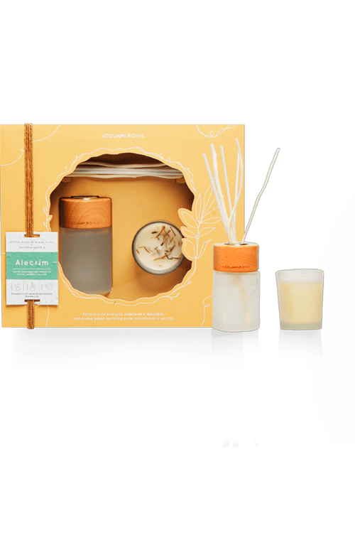 Kit de Vela e Difusor Alecrim 70ml
