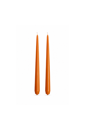 Conjunto de 2 Velas Cônicas Decorativas Terracota em Parafina 24cm