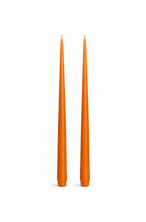 Conjunto de 2 Velas Cônicas Decorativas Terracota em Parafina 33cm