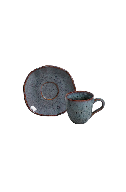 Xícara de Café com Pires Bio Basalto 120ml