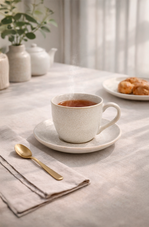 Xícara de Chá com Pires Bio Arenito 170ml