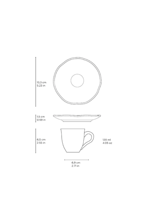 Xicara de Café Bio Latte em Ceramica