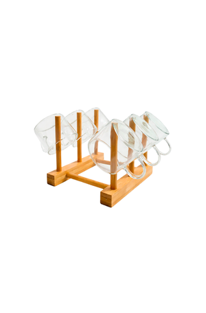 Conjunto de Xicaras de Chá com Suporte Herbal 100ml