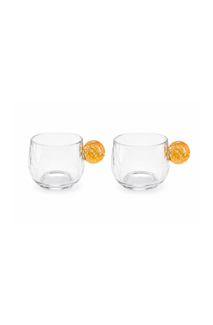 Conjunto de Xicaras Bubble Âmbar 90ml 2 Peças
