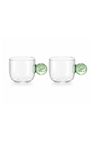 Conjunto de Xicaras Bubble Verde 90ml 2 Peças