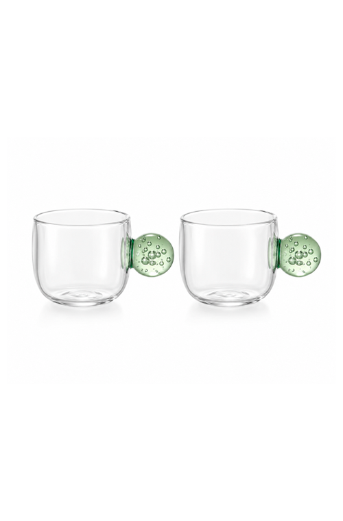 Conjunto de Xicaras Bubble Verde 90ml 2 Peças