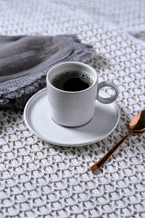 Xícara de Chá com Pires Basic Snow 150ml